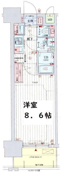 クリスタルグランツ梅田Ⅱ 間取り