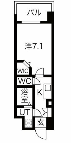 ミラージュパレス難波幸町　間取り