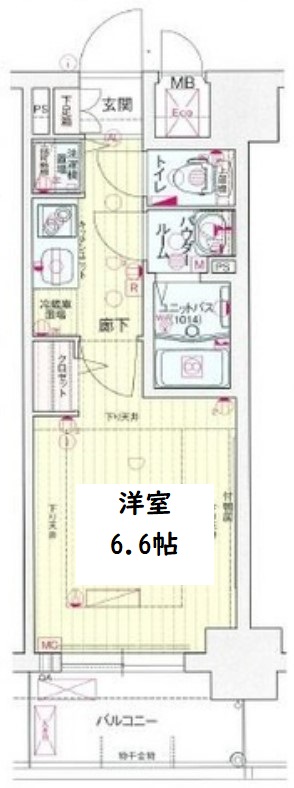 プレサンス梅田北オール 間取り図