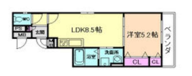 クリエオーレ山王　間取り