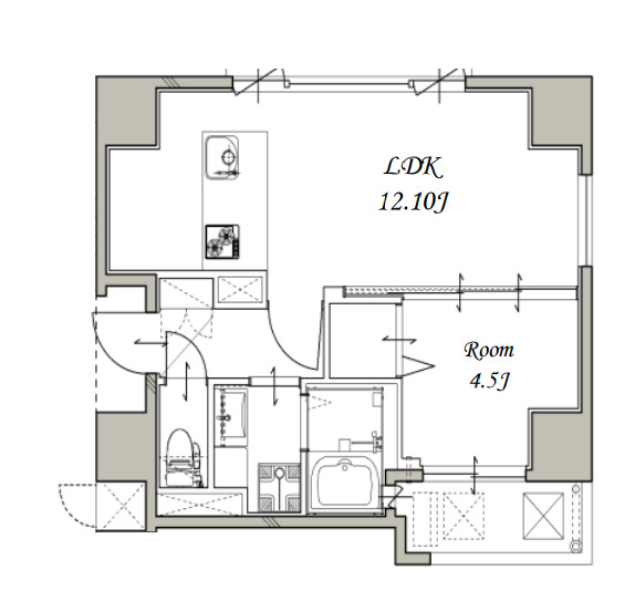 灯-AKARI-　間取り