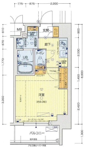 セオリー難波パレ　間取り
