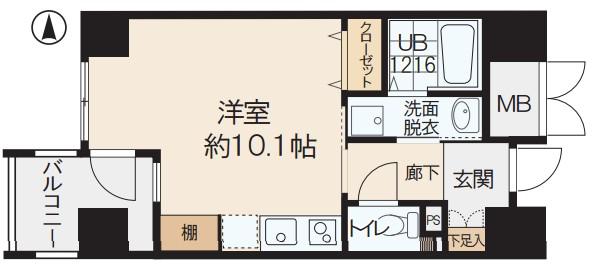 ルーセントオーデン難波　間取り