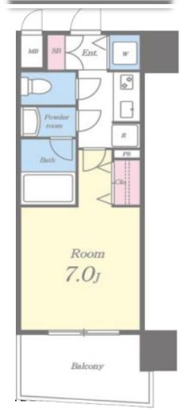 セイワパレス梅田茶屋町　間取り