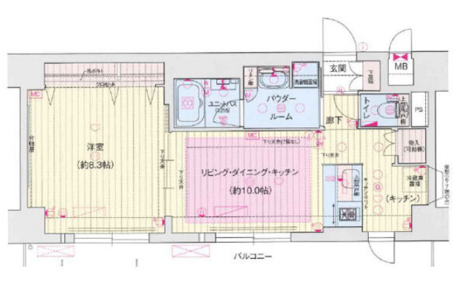 ララプレイスザ京橋ステラ　間取り