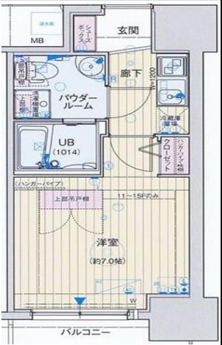 アドバンス心斎橋ラシュレ 間取り