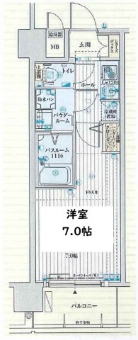 アドバンス西梅田Ⅲエミネンス　間取り
