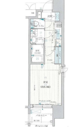 レジュールアッシュ都島　間取り