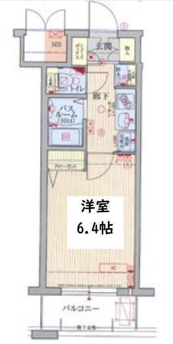 エステムコート梅田・天神橋リバーフロント　間取り