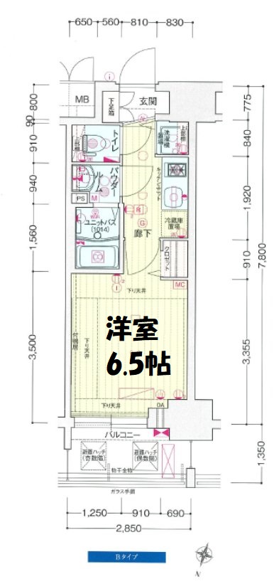 プレサンス塚本グランゲート　間取り
