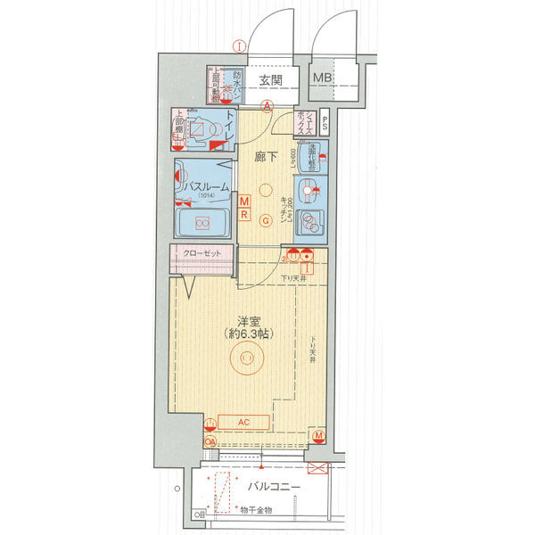 エステムプラザミッドプレイス　間取り