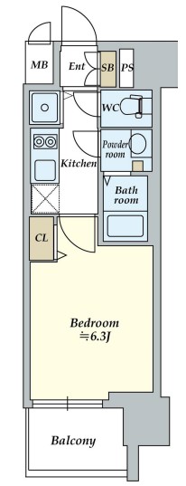 プレサンス梅田東アルファ 間取り