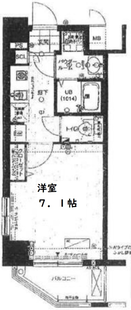 エイペックス京町堀Ⅱ　間取り
