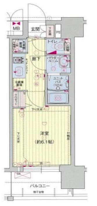 プレサンス松屋町ファステ　間取り