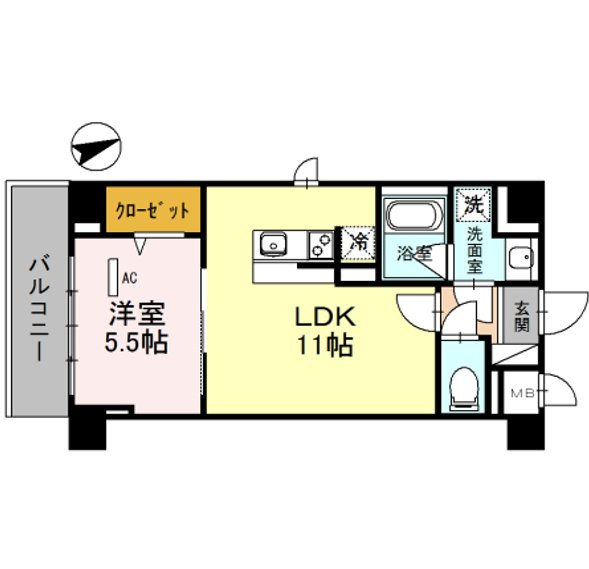 パークフラッツ安堂寺町　間取り