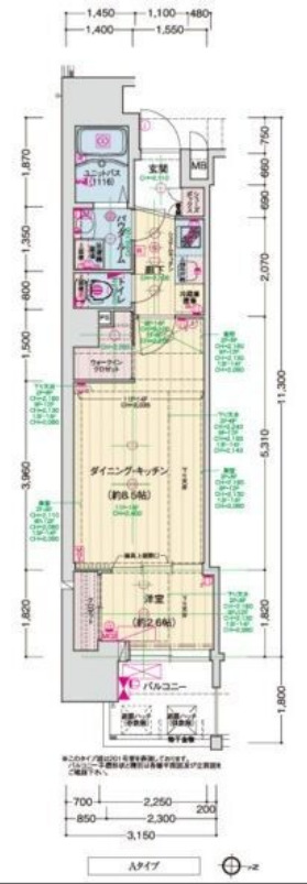 ソルテラス難波NEO　間取り
