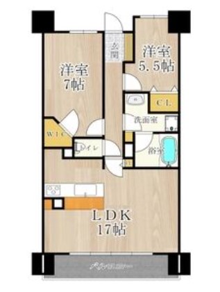 CITY SPIRE難波グレイス　間取り