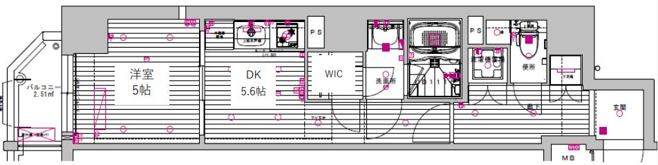 アクアプレイス上本町　間取り