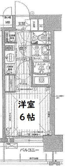 プレサンス新大阪ヴィガ　間取り