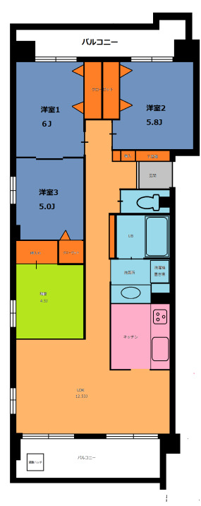 ディオレ備後町　間取り