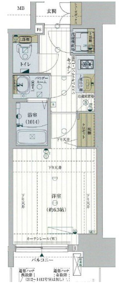 ファーストフィオーレ難波南パークサイド　間取り