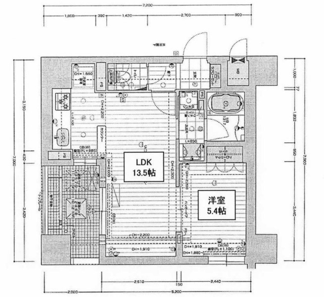 リーガル南久宝寺Ⅱ　間取り