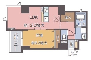 アークアベニューアベノ　間取り
