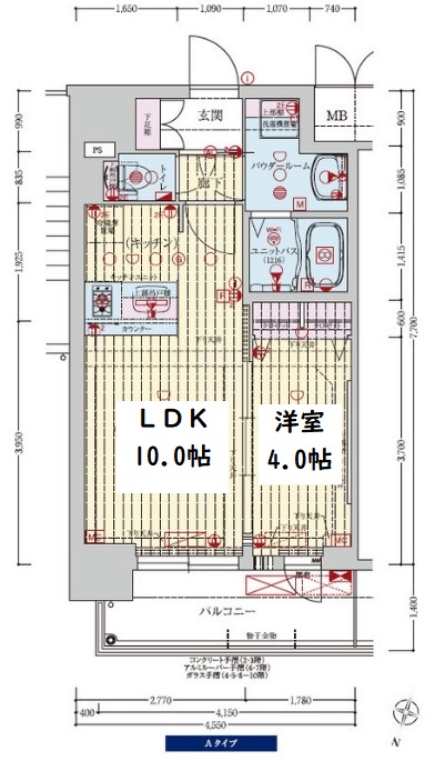 プレサンス新大阪イオリア　間取り