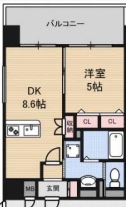 Luxe新大阪Ⅰ　間取り