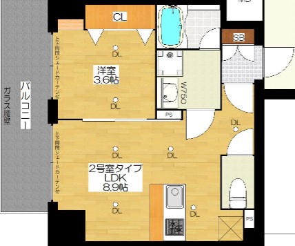 ブエナビスタ難波サウスタワー　間取り