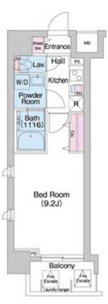 コンフォリア京町堀　間取り