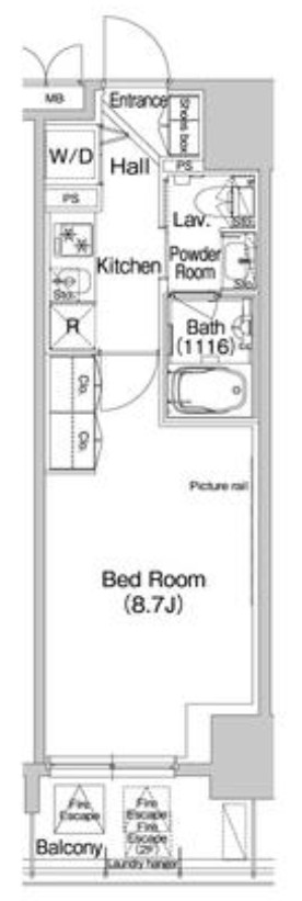 コンフォリア北浜　間取り