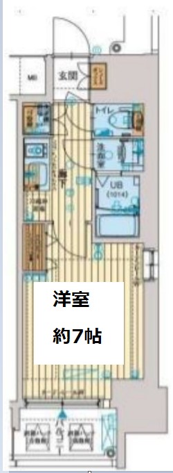 ファーストステージ江戸堀パークサイド　間取り