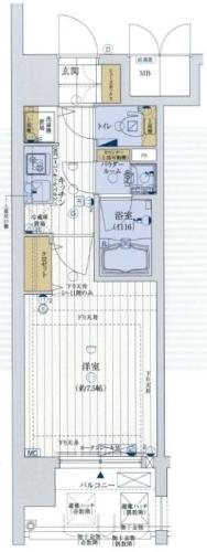 レジュールアッシュ上町台　間取り