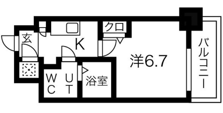 レジュールアッシュ梅田ＮＥＸ　間取り図