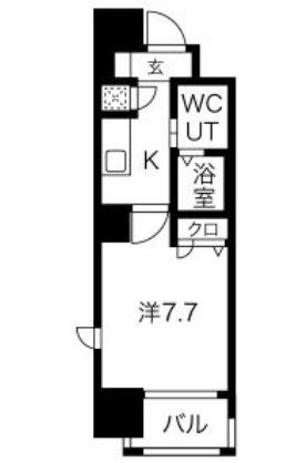 レジュールアッシュ南堀江 間取り