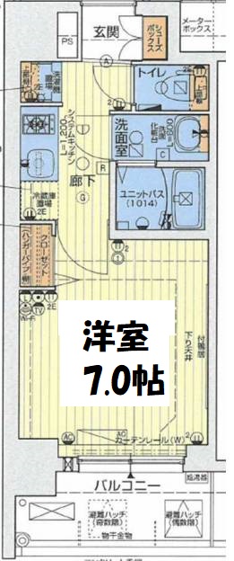 レオンコンフォート大阪ドームシティ　間取り