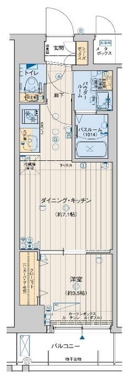 レオンコンフォート天王寺東　間取り