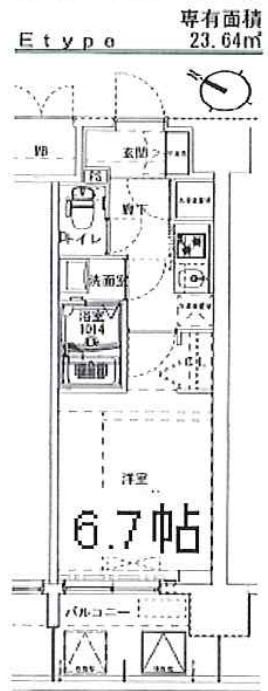 レジュールアッシュ中之島サウス 間取り
