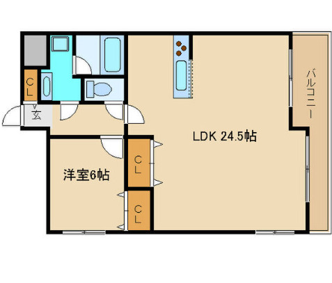 ウエストリヴィエール　間取り