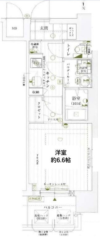 レジュールアッシュ心斎橋VITA 　間取り