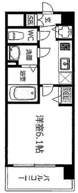 プレサンス南森町駅前　間取り