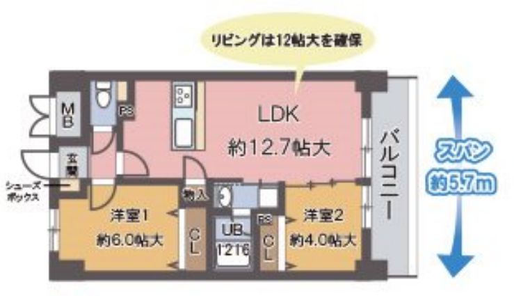 リンデンプラザ心斎橋　間取り