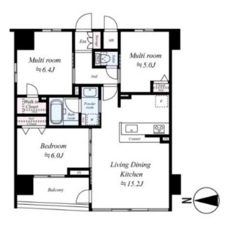 エステムプラザ梅田　間取り