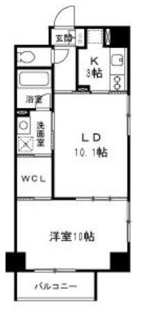 クレオキタホリエ　間取り