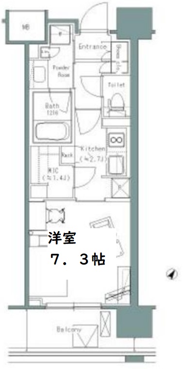 パークアクシスうつぼ公園　間取り