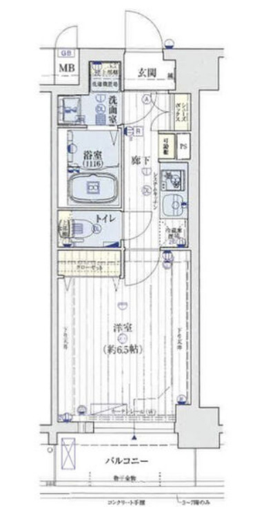 ジアコスモ難波南　間取り