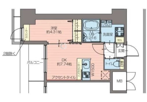 プレジオ難波ASIAN　間取り