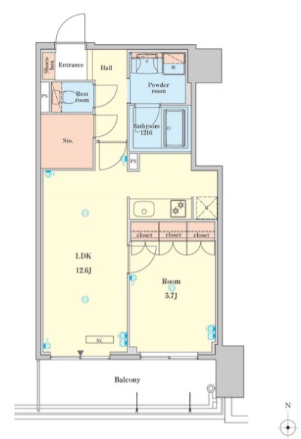 RJR堺筋本町タワー　間取り