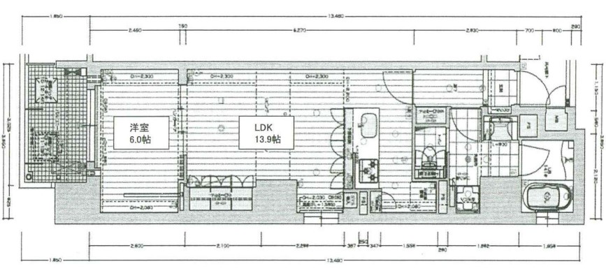 リーガル南久宝寺Ⅱ　間取り